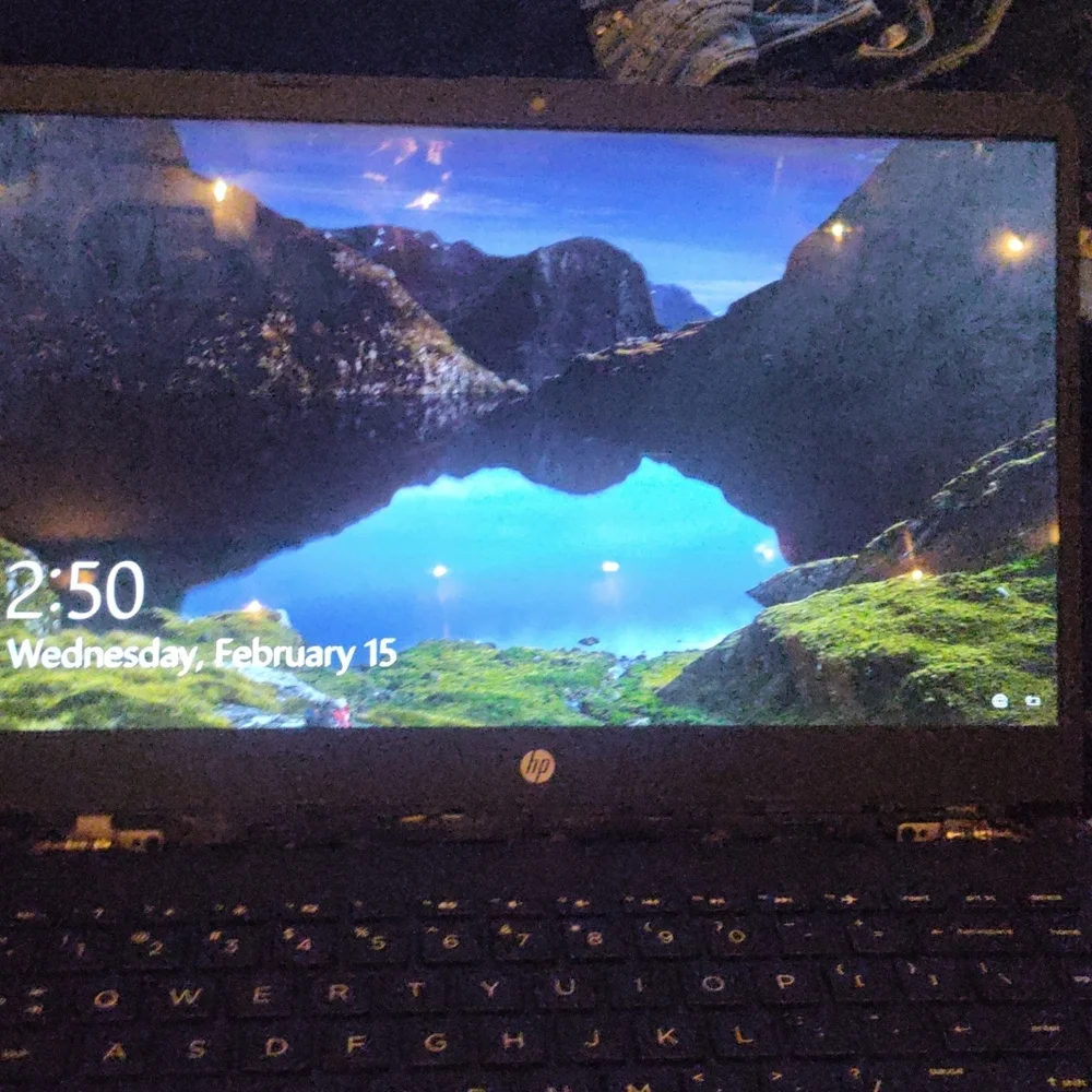 Hp laptop it's black